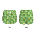 thumbnail image 3 of Daiia Cartoon Frog And Lotus Leaf Pattern Women's 2 in 1 Running Shorts - Lightweight Athletic Workout Gym Yoga Shorts Liner with Phone Pockets-XX-Large, 3 of 7