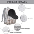 thumbnail image 3 of Floral Butterfly Pattern Canvas Bookbag – Large Capacity Travel Backpack with Durable Oxford Material and Anti-theft Features for Female Professionals, Students, and Outdoor Enthusiasts, 3 of 4