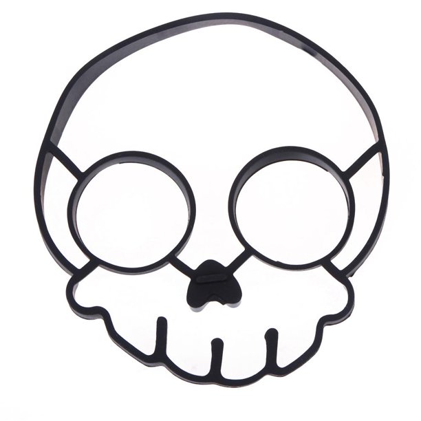 Molde de Cocina Silicona Cartoon Skull Eggs Fried Mold Cocina Herramienta de cocina Molde de plantilla Likrtyny Libre de BPA