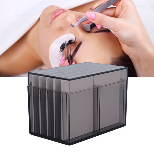 CAJA DE ALMACENOMO DE PESTAÑAS ACRÍLICAS, SOPORTE DE PESTAS DE POSTIZAS CON PARTE INFERIOR MAGNÉTICA DE 10 CAPAS PARA TIENDAS DE PESTAS DE BELLEZA