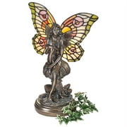 Fairy Sculpture Tiffany Style Stained Glass Illuminated by Xoticbrands - Veronese Size (Small)