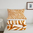 thumbnail image 5 of Erosebridal Chic Zebra Print Bedding Queen Comforter Set, Jungle Wildlife Down Comforter, Orange, 3 Pieces, 5 of 7