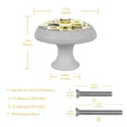 thumbnail image 4 of 4PCS Round Christmas Cabinet Fluorescence Knob Glowing in the Dark Furniture Drawer Pulls Handle with Screws, 4 of 5