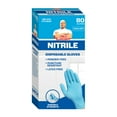 Mr. Clean LatexFree Disposable Nitrile Gloves, Flexible Fit, 80 Ct Box