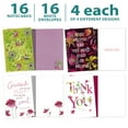 thumbnail image 5 of Tree-Free Greetings Thank You Greeting Card 16 Pack, 4x6, Kindness and Gratitude (TP54155), 5 of 7