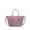 Mauve, variant on Women’s Vegan Leather Woven Small Top Zip Satchel Tote