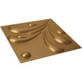 thumbnail image 6 of Ekena Millwork 19 5/8"W x 19 5/8"H Acacia EnduraWall Decorative 3D Wall Panel, Bright Coat Gold (Covers 2.67 Sq. Ft.), 6 of 6
