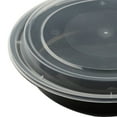 thumbnail image 4 of 10pcs 720ML Disposable Plastic Bowl Take Out Containers Food Storage Box with Lids - Round, 4 of 11