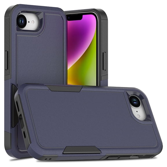 Dteck Case for iPhone 17e,iPhone 16e Shockproof TPU PC Case Anti-Slip Protective Shell Back Cover for iPhone 17e/16e,Darkblue
