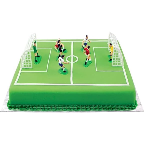 Soccer Toppers for Cake and Cupcakes, Set of 9