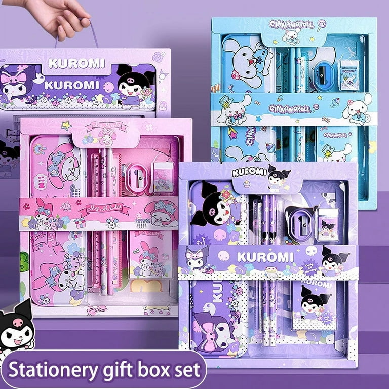 Sanrio Kuromi Melody Cinnamoroll Stationery Gift Box Girls Primary