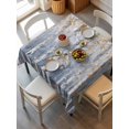 thumbnail image 6 of Yellow Blue Forest Table Cloth, Modern Oil Painting Art Waterproof Tablecloth for Square Tables, Reusable Washable Fabric Table Cover for Restaurant Kitchen Dining Tables 54"x54", 6 of 6
