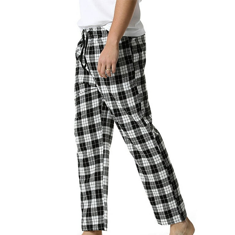 Niuer Men Loose Pj Bottoms Mens Baggy Pajama Pants Straight Leg