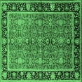 thumbnail image 1 of Ahgly Company Indoor Square Oriental Emerald Green Industrial Area Rugs, 3' Square, 1 of 4