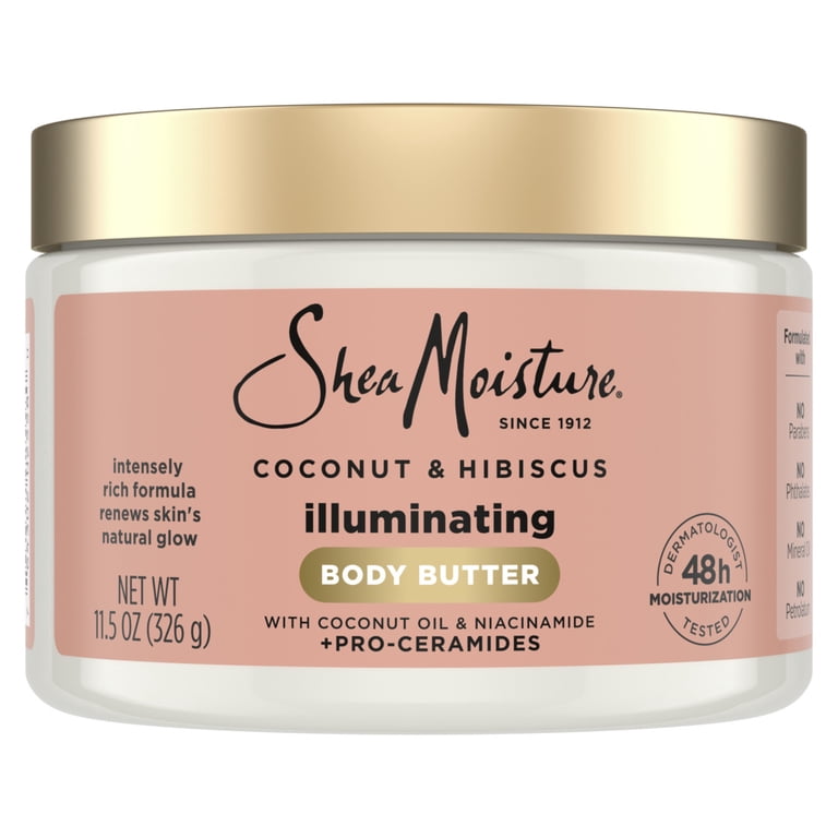 SheaMoisture Illuminating Body Butter, Coconut & Hibiscus, 11.5 oz photo 8