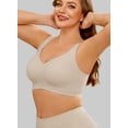 thumbnail image 2 of Daystry Womens Plus Size Wireless Bra Supportive Seamless Bras Full Coverage Push Up Comfortable No Underwire Tshirt Bras, 2 of 9