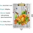 thumbnail image 3 of FMSHPON Autumn Flowers Leaves Birds Clipboard Hardboard Wood Nursing Clip Board and Pull for Standard A4 Letter 13x9 inches, 3 of 5