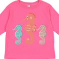 thumbnail image 4 of Inktastic Seahorse Ocean Sea Creatures Boys or Girls Long Sleeve Toddler T-Shirt, 4 of 5