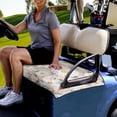 thumbnail image 3 of Xoenoiee Daisy Floral Pattern Golf Cart Seat Cover for Summer, Universal Golf Cart Seat Towel/Blanket for Club Car EZGO Yamaha, Soft, Machine Washable, 3 of 5