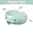 thumbnail image 3 of Gnwei 1 Pack Cute Cartoon Animal Plastic Soap Dishes,Soap Holder with Drain,Soap Dish Container,Dish Soap Tray,Sponge Holder,Soap Tray for Shower,Bathroom,Bar,Kitchen,Counter, 3 of 7