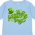 thumbnail image 4 of Inktastic St. Patrick's Day Hand Lettering with Green Top Hat Boys or Girls Long Sleeve Toddler T-Shirt, 4 of 5