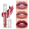thumbnail image 2 of Glitter Lipstick Shimmer Metallic Liquid Lipstick Smudge Proof Colorfast Lip Glaze Pearly Lip Stain, 2 of 5