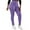 AA-Purple, variant on Womens Leggings High Waisted Tummy Control Cargo Legging Stretchy Tight Fitting Yoga Pants with Zipper Pocket, Purple, S