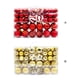 thumbnail image 4 of Bearachild 101 piezas de decoración eficaz, amplia aplicación, decoraciones navideñas, bolas colgantes, Navidad Kits de decoración para fiestas oro 101PCS, 4 of 6