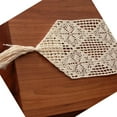 thumbnail image 4 of Rectangle Thin Table Runners Dollies for Weddings Top Cloths Handcrafted Bedside Table Cover Scarfs Cover  Centerpiece for Dining Table, 4 of 7