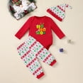 thumbnail image 5 of CAICJ98 Baby Christmas Outfit My 1st Christmas Newborn Baby Boy Girls Funny Xmas Pattern Romper Clothes Set (Watermelon Red,18-24 Months), 5 of 6