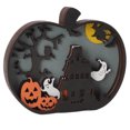 thumbnail image 4 of Luz De Calabaza De Halloween, Regalo Ideal Luz De Calabaza Sin Rebabas Usos Amplios De Madera Para Decoración Del Hogar Anggrek Wooden Pumpkin Light, 4 of 8