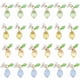 thumbnail image 1 of 24 colgantes de limón de vidrio soplado, pendientes de cuentas de vidrio en 4 colores con hojas acrílicas, lindos accesorios de frutas, 1 of 6