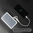 thumbnail image 3 of Amdohai 2W 5V Small Solar Panel with USB DIY Monocrystalline Silicon Solar Cell Waterproof Camping Portable Power Solar Panel for Power Bank Mobile Phone, 3 of 8