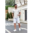 thumbnail image 7 of COOFANDY Mens Button Up Short Sleeve Shirts Regular Fit Business Casual Shirts Summer Fitted Dress Shirts, 7 of 7