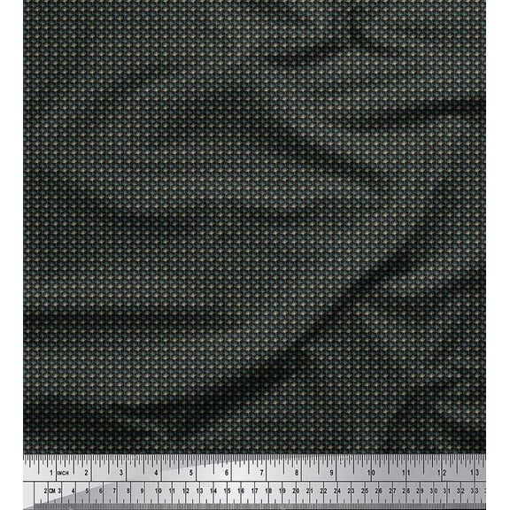 Soimoi Cotton Duck Fabric Tree Shirting Print Fabric by Yard 42 Inch Wide
