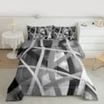 thumbnail image 2 of Castle Fairy Gradient Stripes Twin Comforter Sets,Abstract Watercolor Lines Bedding Set, 2 of 8