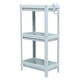 thumbnail image 5 of Estante de almacenamiento para el suelo del baño, estante abierto, estante de esquina independiente, estante de almacenamiento, azul nórdico, 3 niveles, 5 of 10