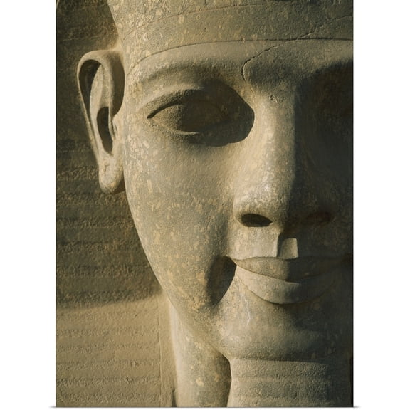 Great BIG Canvas | Rolled Ian Cumming Poster Print entitled Detail Of Pharaoh Head; Luxor Temple, Egypt