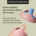 thumbnail image 6 of Tommee Tippee Insulated Multi-Lid Sporty Toddler Cup, 12m+, 9oz, Non-Spill, Pink, 1-Pack, 6 of 9