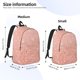 thumbnail image 2 of Easygdp Rose Gold Glitter Mochila de Lona Resistente para Laptop, Compatible con Laptops de 15 a 17 pulgadas, Ideal para Escuela, Trabajo y Viajes-Medium, 2 of 5