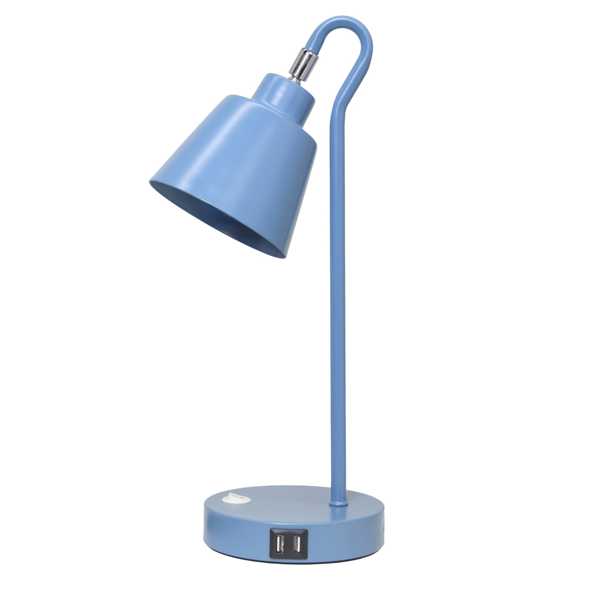 Mod Lighting and Decor Looped Desk Lamp with Adjustable Shade - 16" - Blue