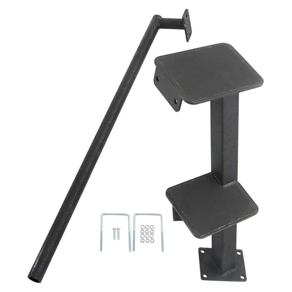 2 Steps Boat Trailer Steps with Handle Replacement for Bass Boats