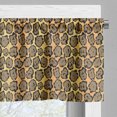 thumbnail image 5 of Ambesonne Cat Design Valance & Curtain, Retro Leopard Skin Art, 55"x24", Sand Brown Dark Khaki, 5 of 7