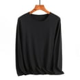thumbnail image 3 of tarylea Womens Tops Plus Size Pullover Crew Neck Long Sleeve Shirts Solid Color Loose Tops Fall Casual Basic Trendy Tops, 3 of 3
