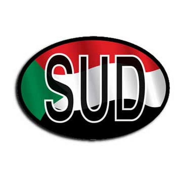 Sudan Wavy Oval Decal