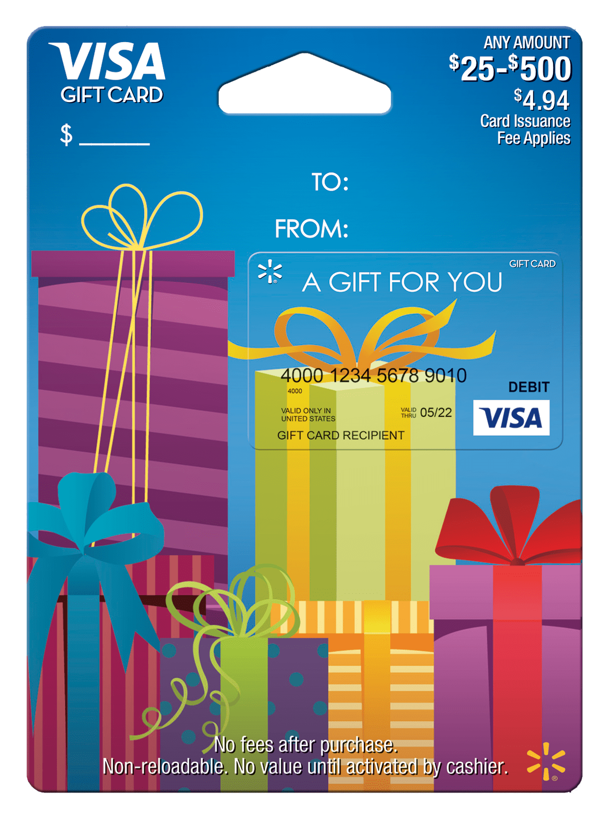 Walmart Visa Gift Card Presents Walmart Com Walmart Com