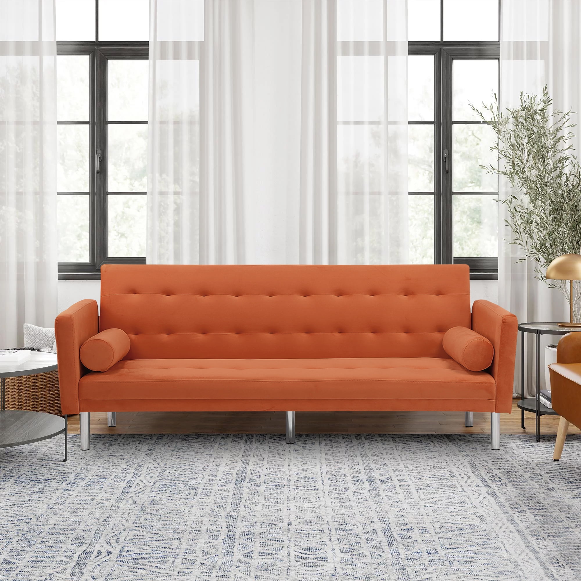 Velvet Futon Sofa Beds, 68.5