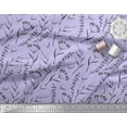 thumbnail image 3 of Soimoi Purple Cotton Poplin Fabric Flower Leaves Print Fabric by the Yard 42 Inch Wide, 3 of 3