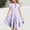 01 Purple, variant on Freshbabe Girls'Polka Dot Tiered Dress, Ruffle Short Sleeve Casual Summer Dress for Kids