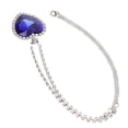 thumbnail image 3 of Collar con colgante de corazón de amor azul, collar de amor, collar elegante de moda, regalo de San Valentín, 3 of 14